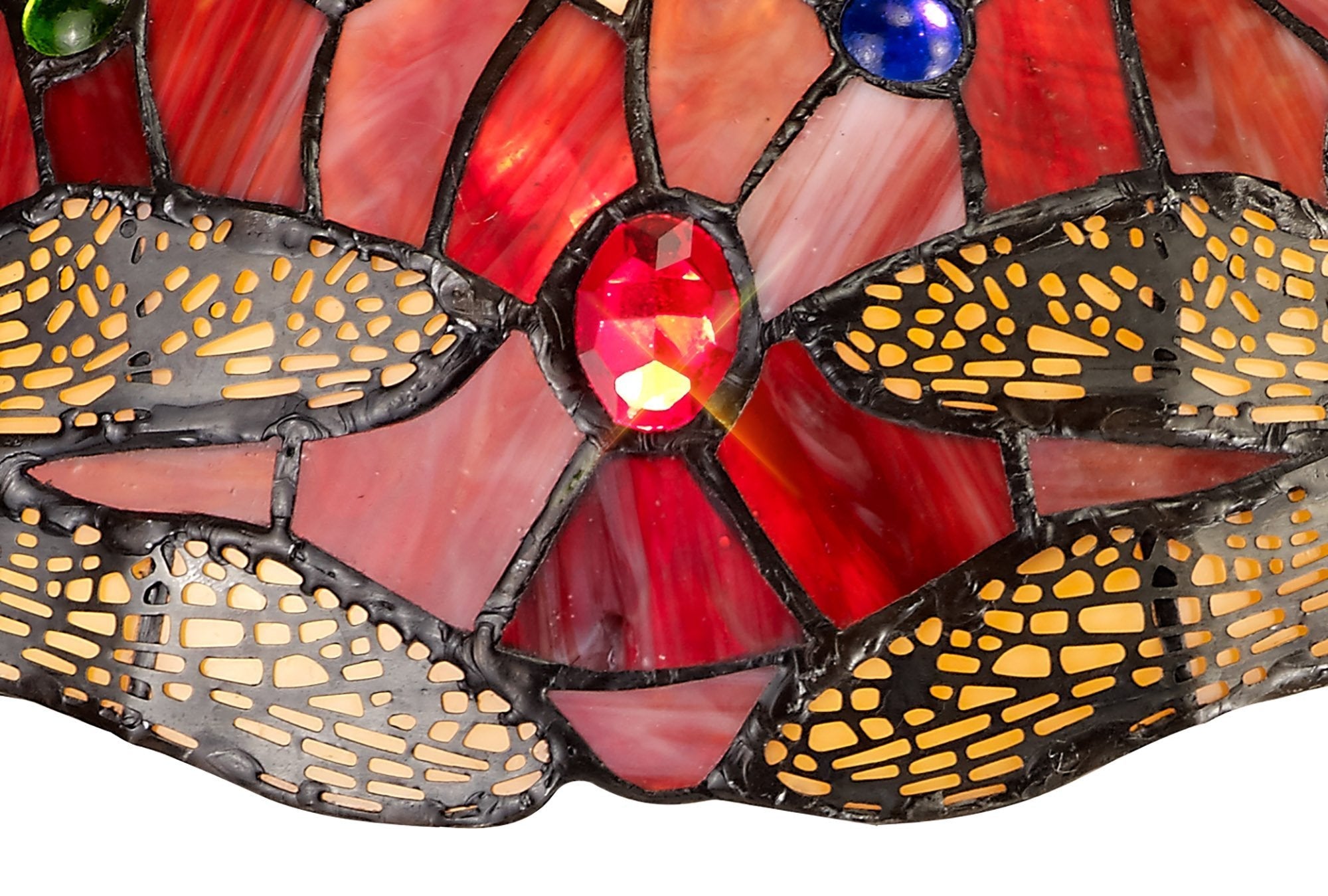 Luminosity Designs - Red Summer Tiffany Shade - Luminosity Designs Ltd