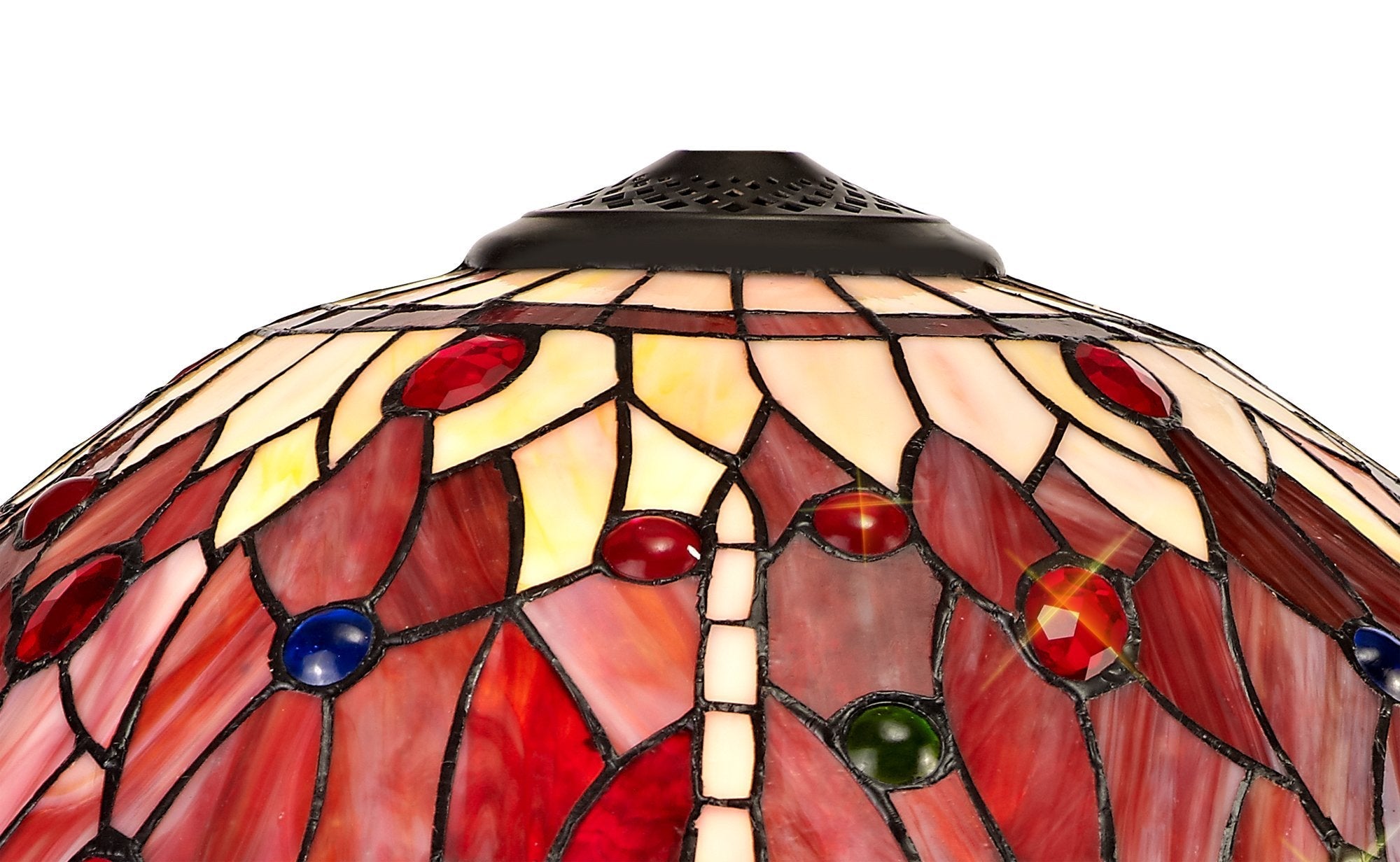 Luminosity Designs - Red Summer Tiffany Shade - Luminosity Designs Ltd