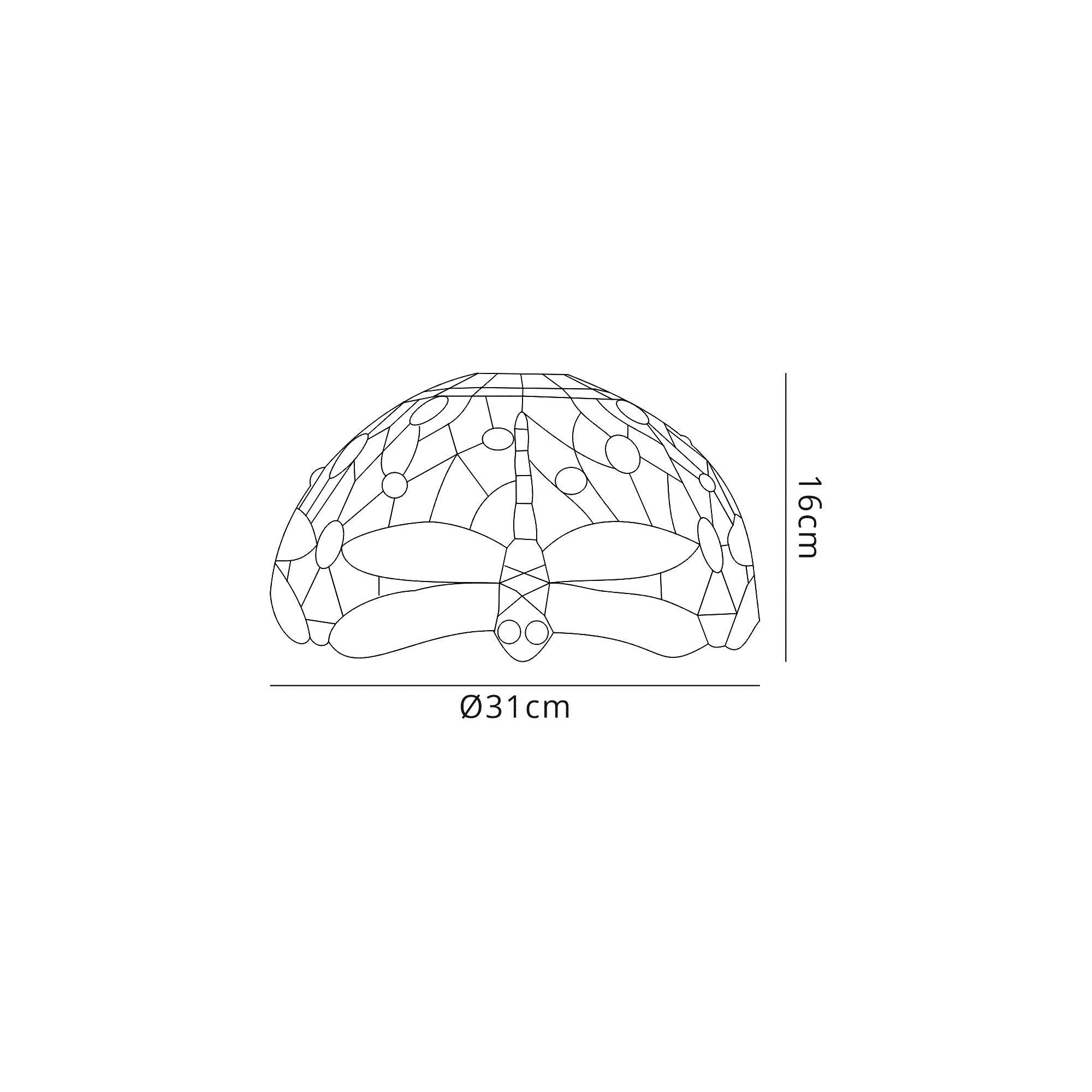 Luminosity Designs - Red Summer Tiffany Shade - Luminosity Designs Ltd