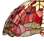 Luminosity Designs - Red Summer Tiffany Shade - Luminosity Designs Ltd
