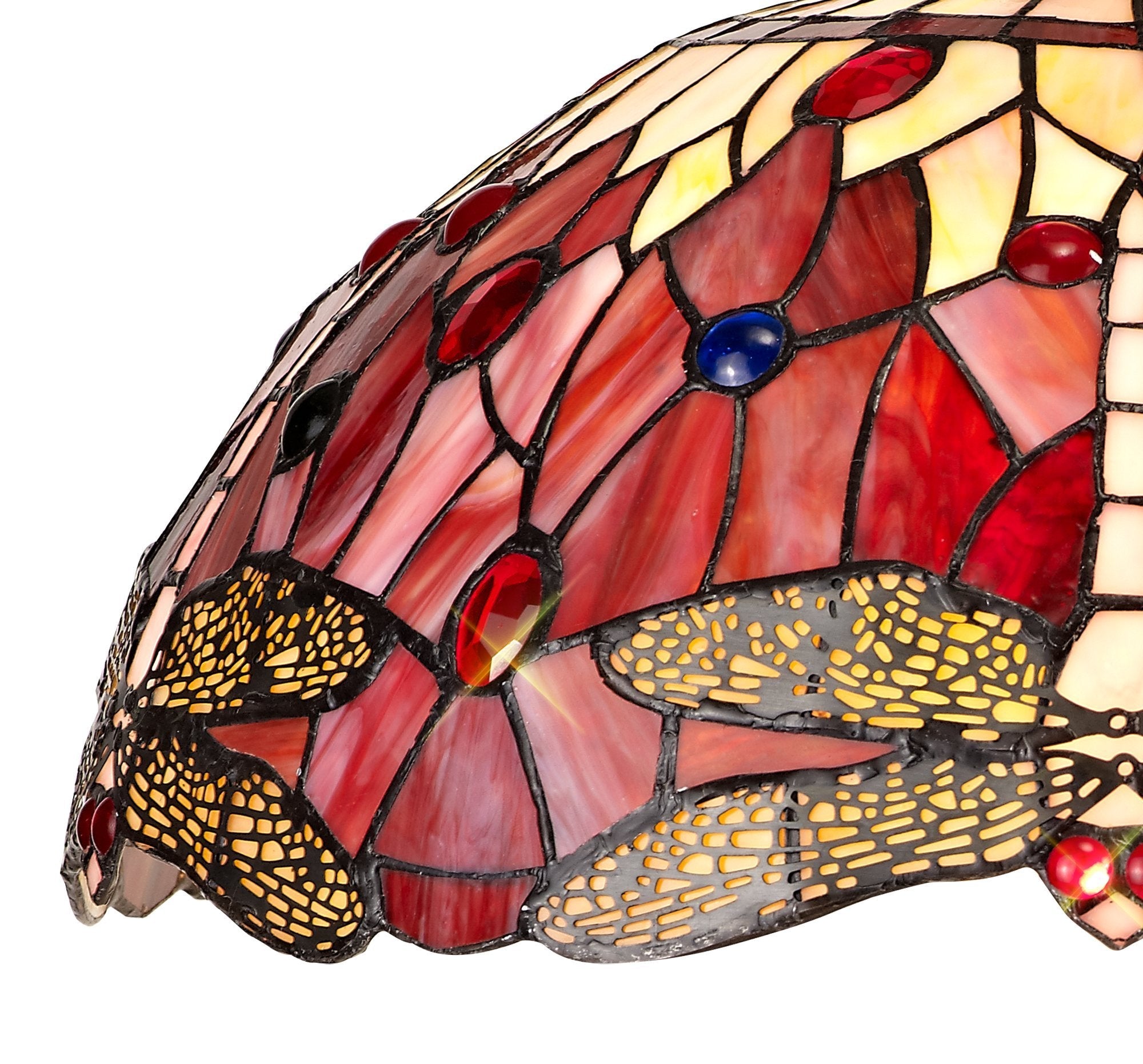 Luminosity Designs - Red Summer Tiffany Shade - Luminosity Designs Ltd