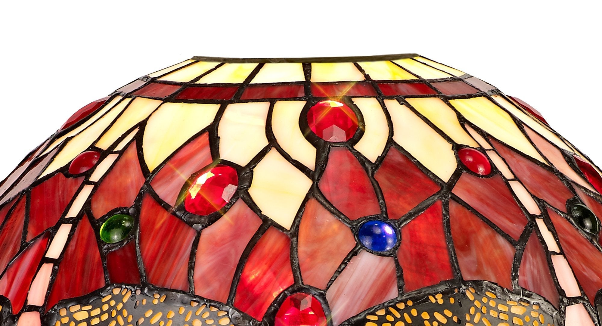 Luminosity Designs - Red Summer Tiffany Shade - Luminosity Designs Ltd