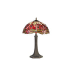 Luminosity Designs - Red Summer Tiffany Table Lamp - Luminosity Designs Ltd