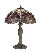 Luminosity Designs - Red Summer Tiffany Table Lamp - Luminosity Designs Ltd