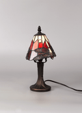 Luminosity Designs - Red Summer Tiffany Table Lamp - Luminosity Designs Ltd