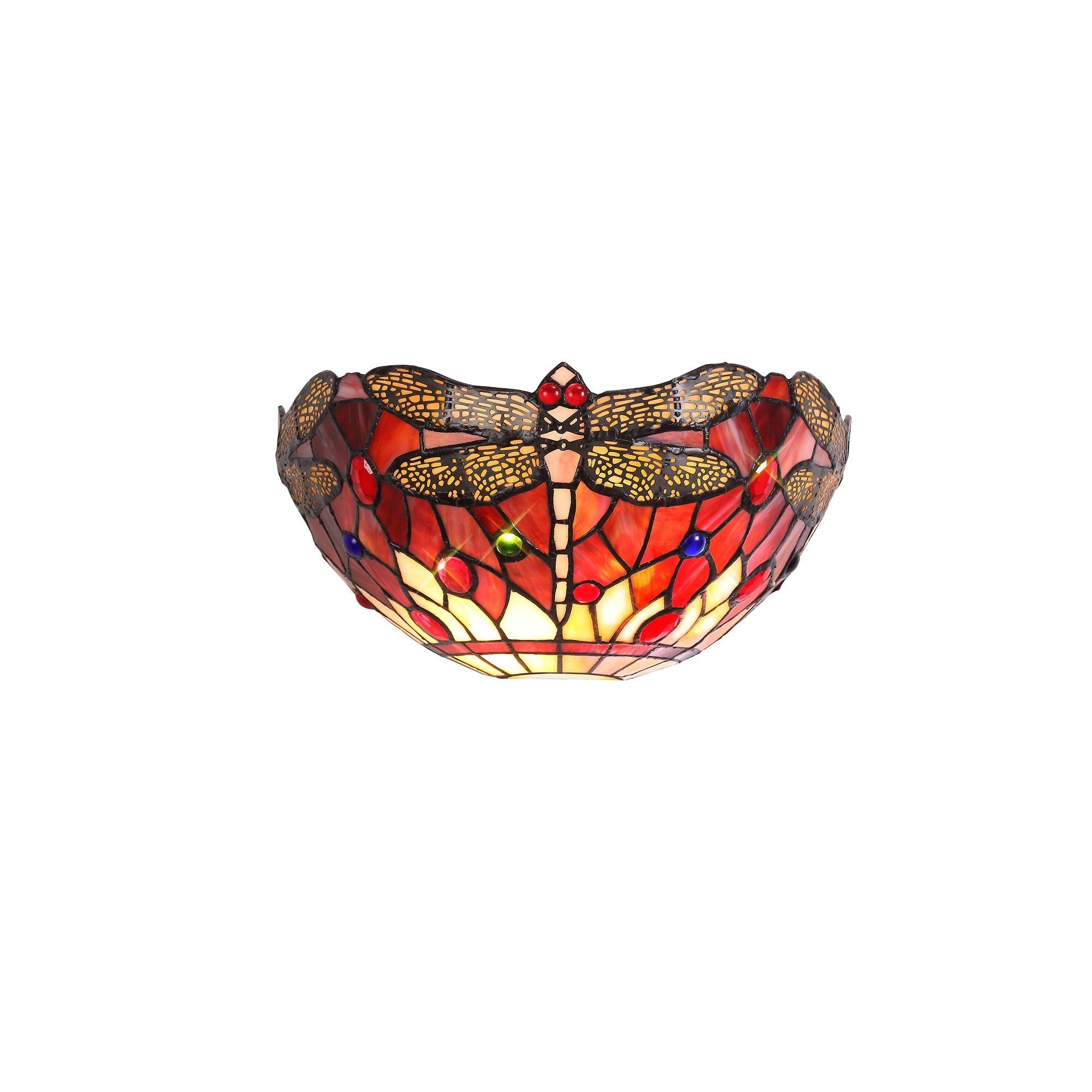 Luminosity Designs - Red Summer Tiffany Wall Light - Luminosity Designs Ltd