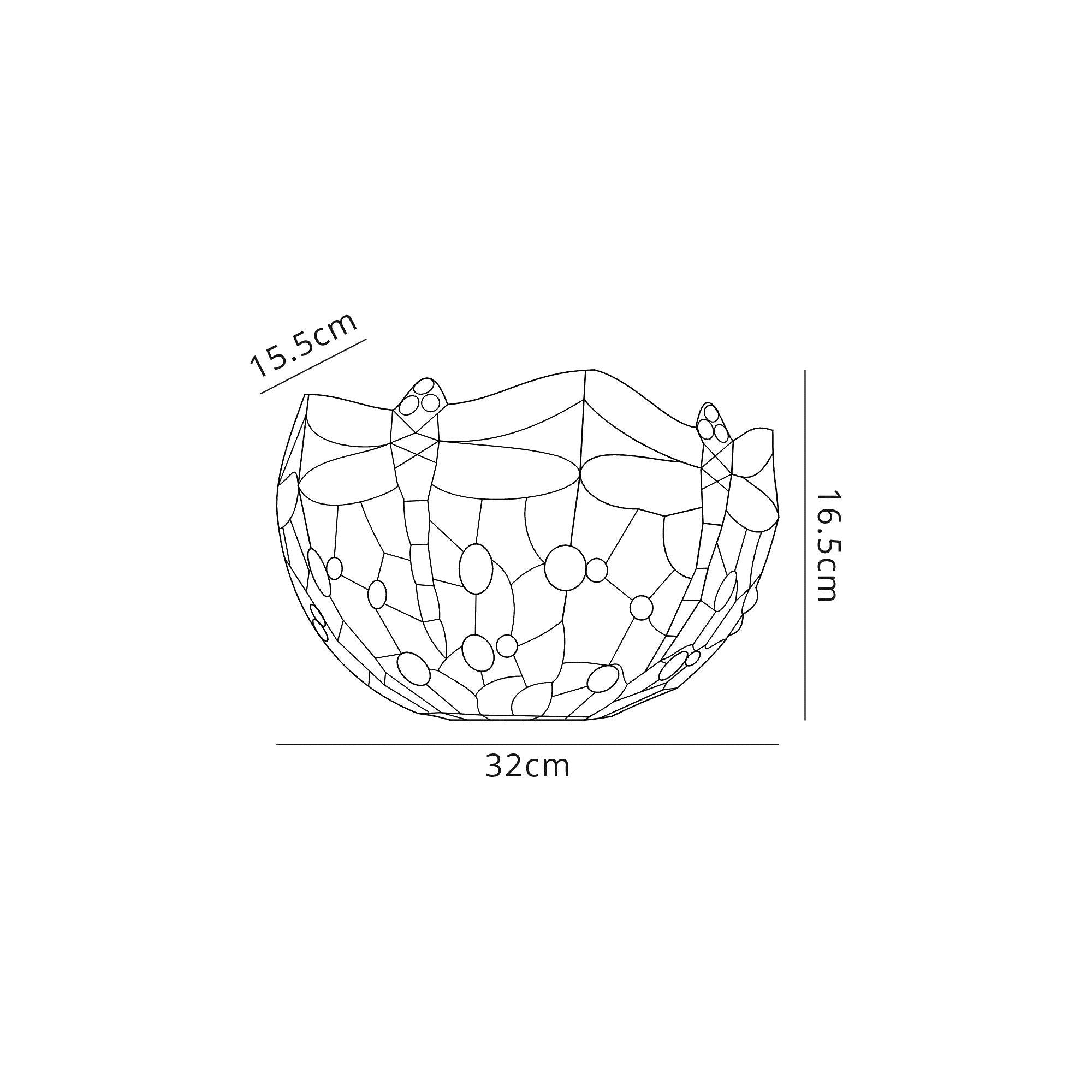 Luminosity Designs - Red Summer Tiffany Wall Light - Luminosity Designs Ltd