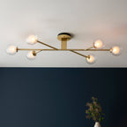 Luminosity Designs - Ritz 6 Light Semi Flush Fitting - Luminosity Designs Ltd