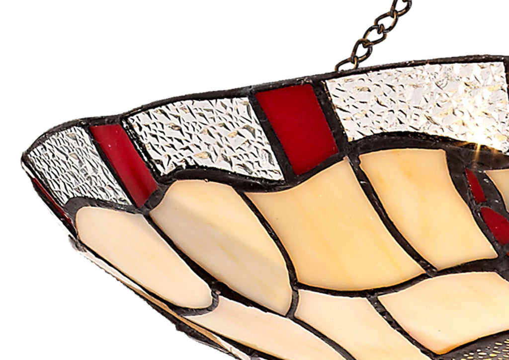 Athens Tiffany Dragonfly Uplighter Pendant