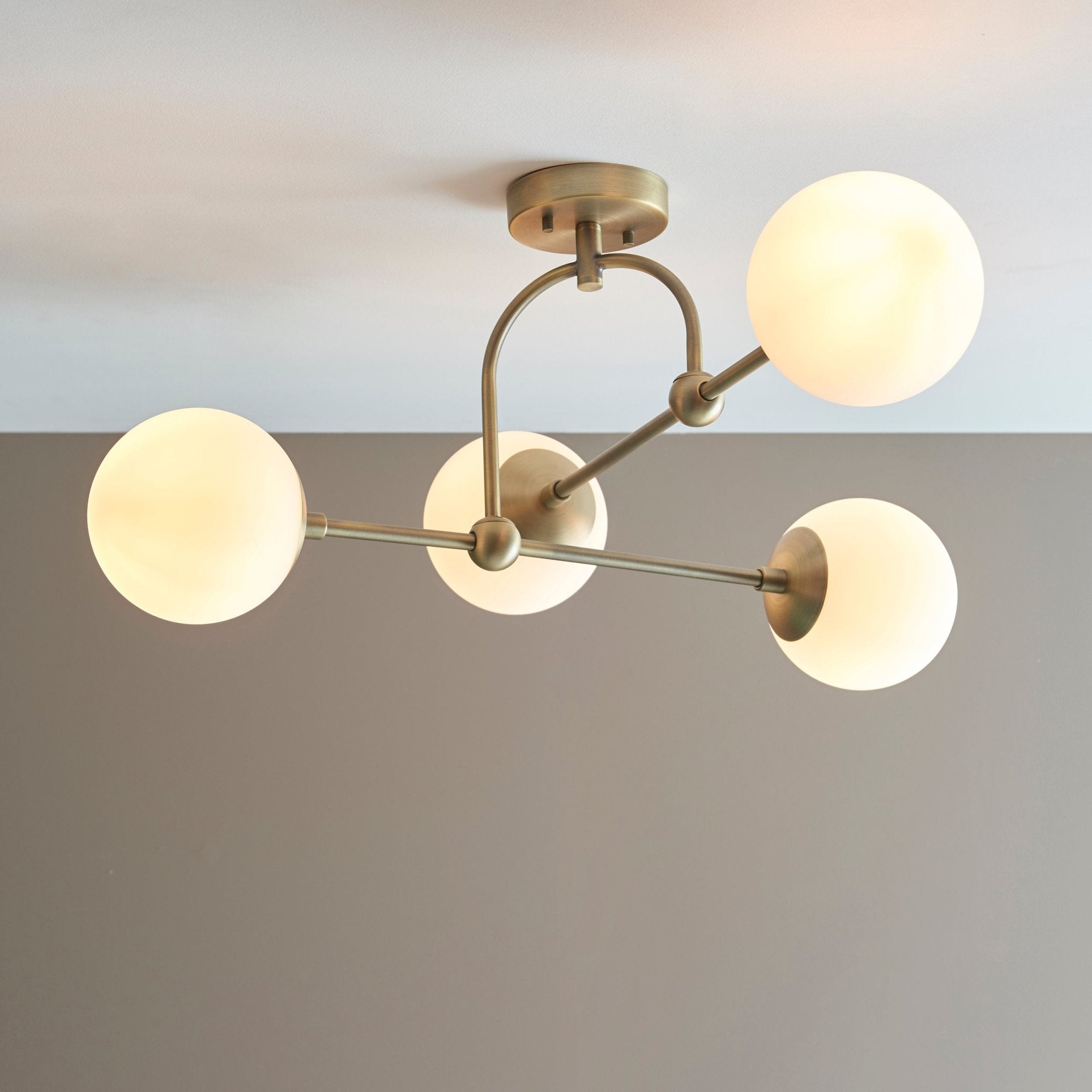 Luminosity Designs - Rose 4 Light Semi Flush - Luminosity Designs Ltd
