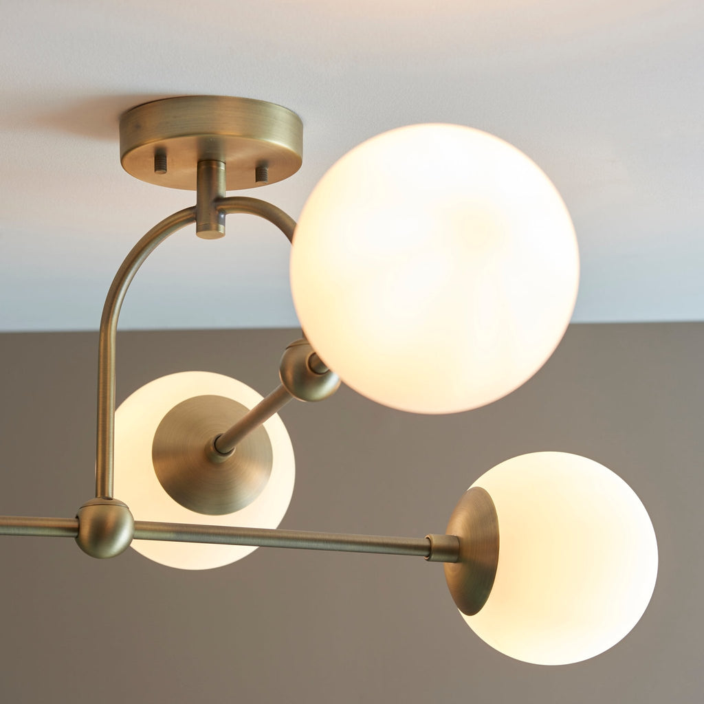 Luminosity Designs - Rose 4 Light Semi Flush - Luminosity Designs Ltd