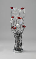 Luminosity Designs - Rouge Crystal Flower Table Lamp by Cassia Twigue - Luminosity Designs Ltd