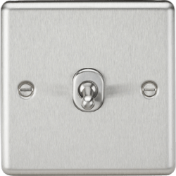 Knightsbridge - Rounded Edge 1G 2 Way Toggle Switch - Luminosity Designs Ltd