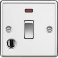 Knightsbridge - Rounded Edge 20A Appliance Switch With Neon (Flex Outlet) - Luminosity Designs Ltd