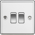 Knightsbridge - Rounded Edge 2G 2 Way Switch - Luminosity Designs Ltd
