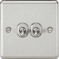 Knightsbridge - Rounded Edge 2G 2 Way Toggle Switch - Luminosity Designs Ltd
