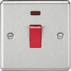 Knightsbridge - Rounded Edge 45A Cooker Switch - Luminosity Designs Ltd