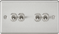 Knightsbridge - Rounded Edge 4G 2 Way Toggle Switch - Luminosity Designs Ltd