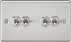 Knightsbridge - Rounded Edge 4G 2 Way Toggle Switch - Luminosity Designs Ltd