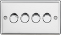 Knightsbridge - Rounded Edge 4G Dimmer Switch - Luminosity Designs Ltd