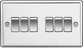 Knightsbridge - Rounded Edge 6G 2 Way Switch - Luminosity Designs Ltd