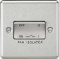Knightsbridge - Rounded Edge Fan Isolator Switch - Luminosity Designs Ltd