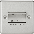 Knightsbridge - Rounded Edge Fan Isolator Switch - Luminosity Designs Ltd