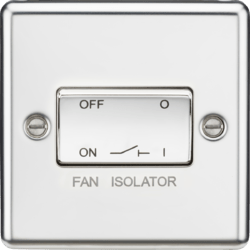 Knightsbridge - Rounded Edge Fan Isolator Switch - Luminosity Designs Ltd