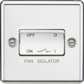 Knightsbridge - Rounded Edge Fan Isolator Switch - Luminosity Designs Ltd