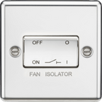 Knightsbridge - Rounded Edge Fan Isolator Switch - Luminosity Designs Ltd