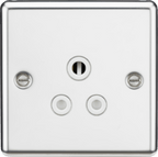 Knightsbridge - Rounded Edge Round Pin Socket - Luminosity Designs Ltd