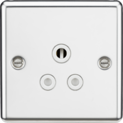 Knightsbridge - Rounded Edge Round Pin Socket - Luminosity Designs Ltd