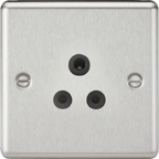 Knightsbridge - Rounded Edge Round Pin Socket - Luminosity Designs Ltd