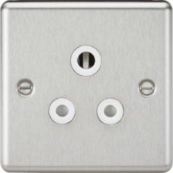 Knightsbridge - Rounded Edge Round Pin Socket - Luminosity Designs Ltd