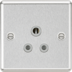 Knightsbridge - Rounded Edge Round Pin Socket - Luminosity Designs Ltd