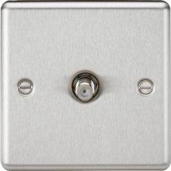 Knightsbridge - Rounded Edge Satellite Socket - Luminosity Designs Ltd