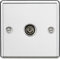 Knightsbridge - Rounded Edge TV Socket - Luminosity Designs Ltd