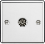 Knightsbridge - Rounded Edge TV Socket - Luminosity Designs Ltd