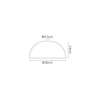 Luminosity Designs - Rounded Prismatic Effect Glass Lampshade - Luminosity Designs Ltd