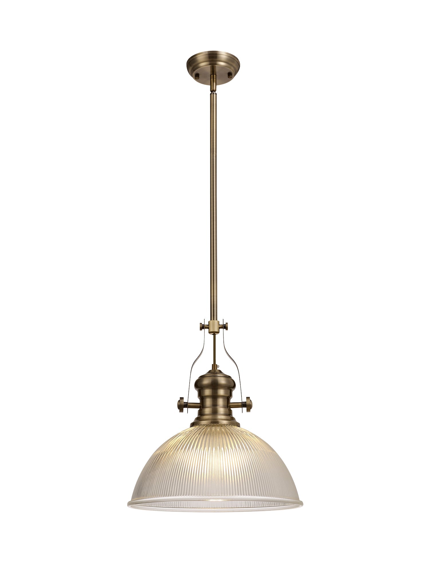Luminosity Designs - Rounded Prismatic Effect Glass Lampshade - Luminosity Designs Ltd