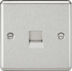 Knightsbridge - Rounded Telephone Socket - Master - Luminosity Designs Ltd