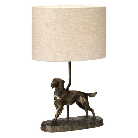 Spaniel Portrait Table Lamp - Rufus