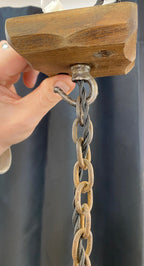 Luminosity Designs - Rustic 3 Arm Wooden Chandelier Light - Luminosity Designs Ltd