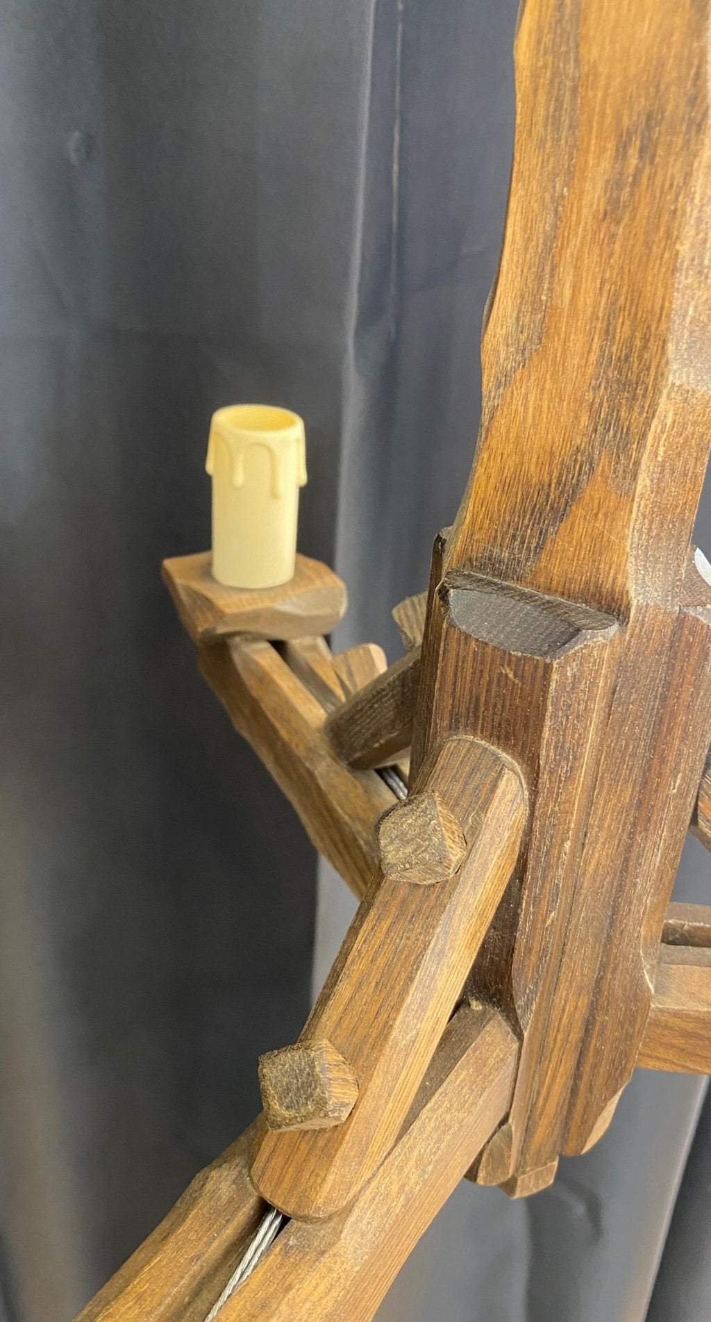 Luminosity Designs - Rustic 3 Arm Wooden Chandelier Light - Luminosity Designs Ltd