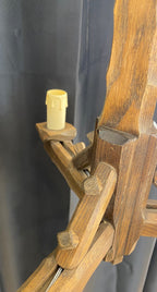 Luminosity Designs - Rustic 3 Arm Wooden Chandelier Light - Luminosity Designs Ltd