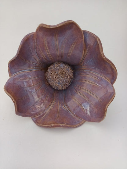 Handmade Stoneware Poppy