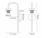 Luminosity Designs Ltd - Sadie Curved Wall Light - Luminosity Designs Ltd