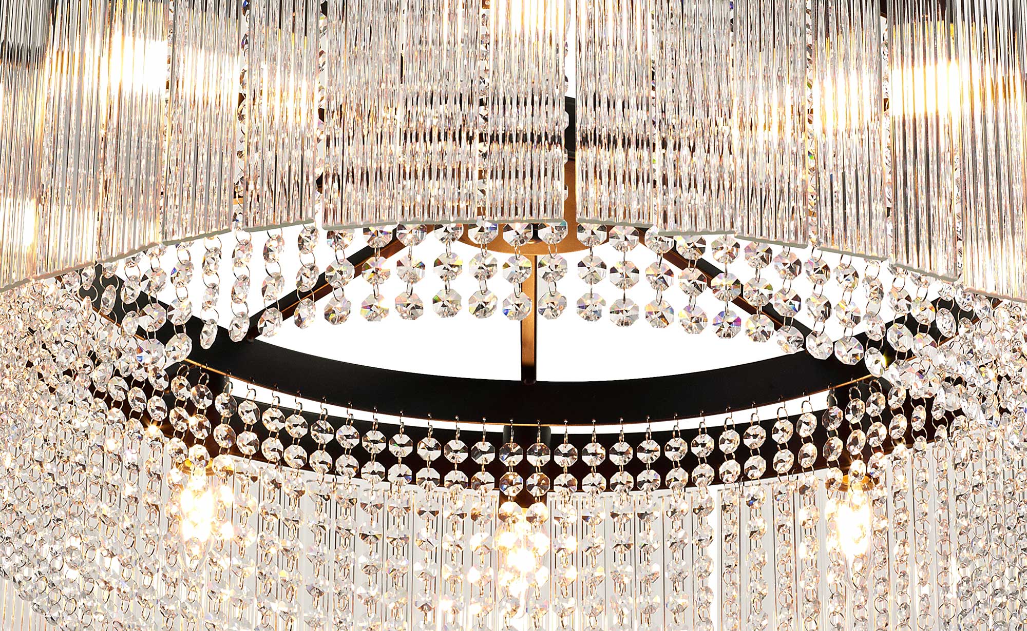 Luminosity Designs - Shard Round Chandelier Light - Luminosity Designs Ltd