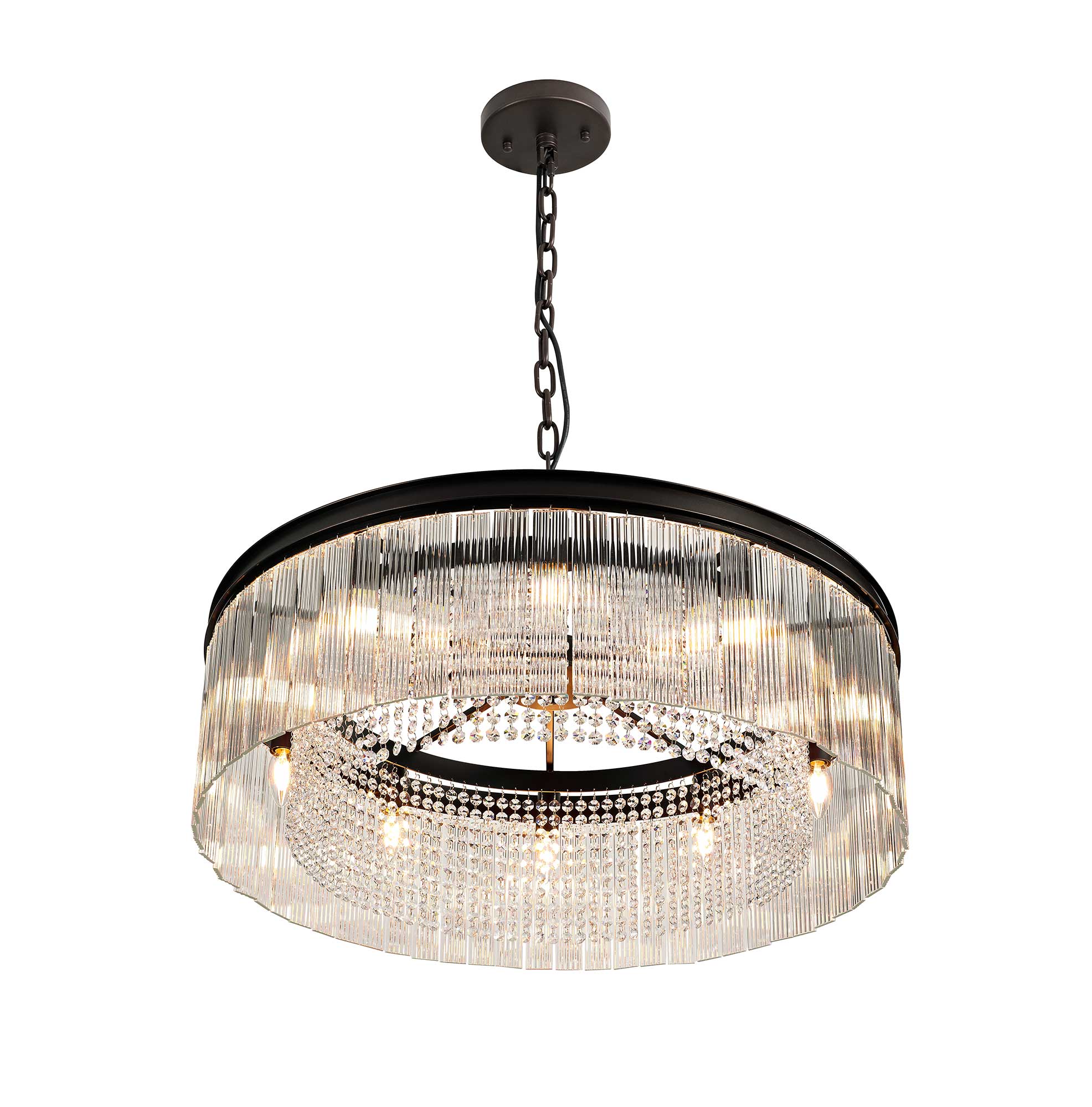 Luminosity Designs - Shard Round Chandelier Light - Luminosity Designs Ltd