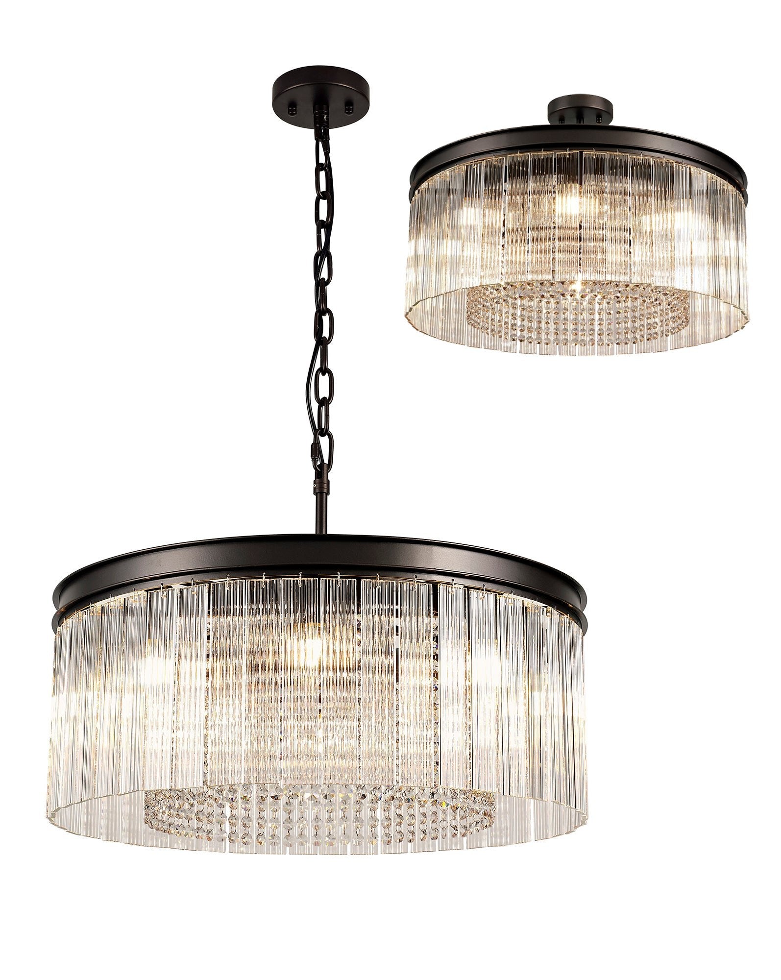 Luminosity Designs - Shard Round Chandelier Light - Luminosity Designs Ltd
